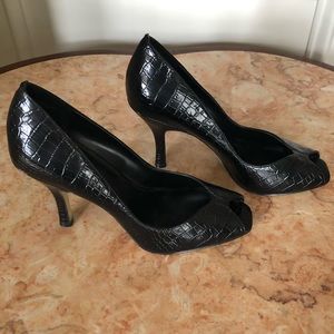 Nine West Black Patent Heels